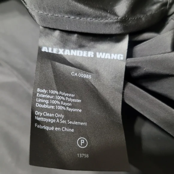 Alexander Wang‎ Black And Red Leaf Print Snap Button Jacket Size EU 48